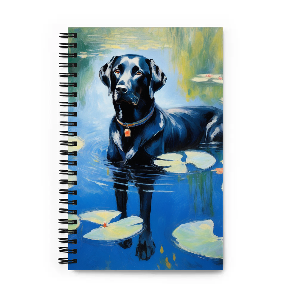 PugMug Custom Black Labrador Retriever Spiral Notebook