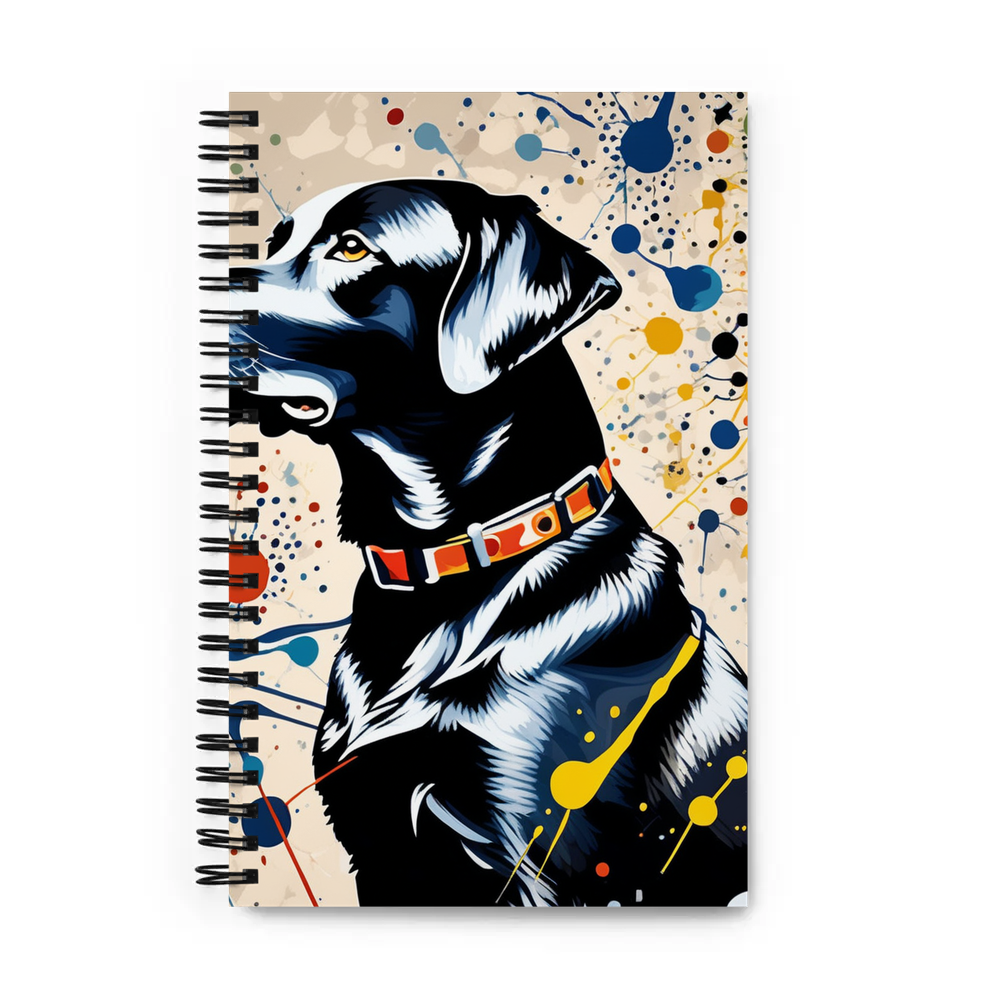 PugMug Custom Black Labrador Retriever Spiral Notebook
