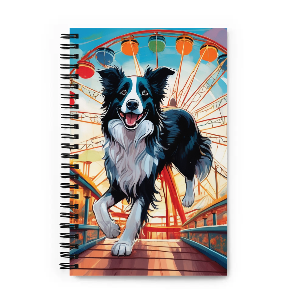 PugMug Custom Border Collie Spiral Notebook