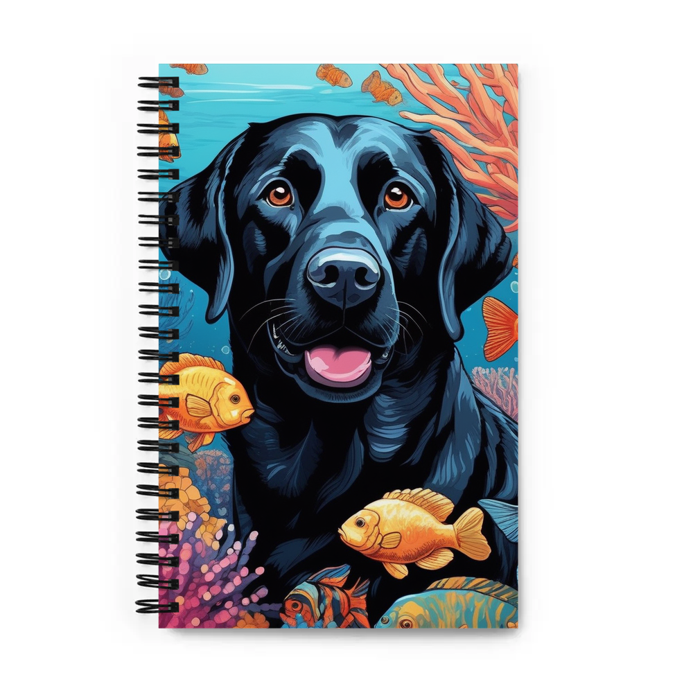 PugMug Custom Black Labrador Retriever Spiral Notebook