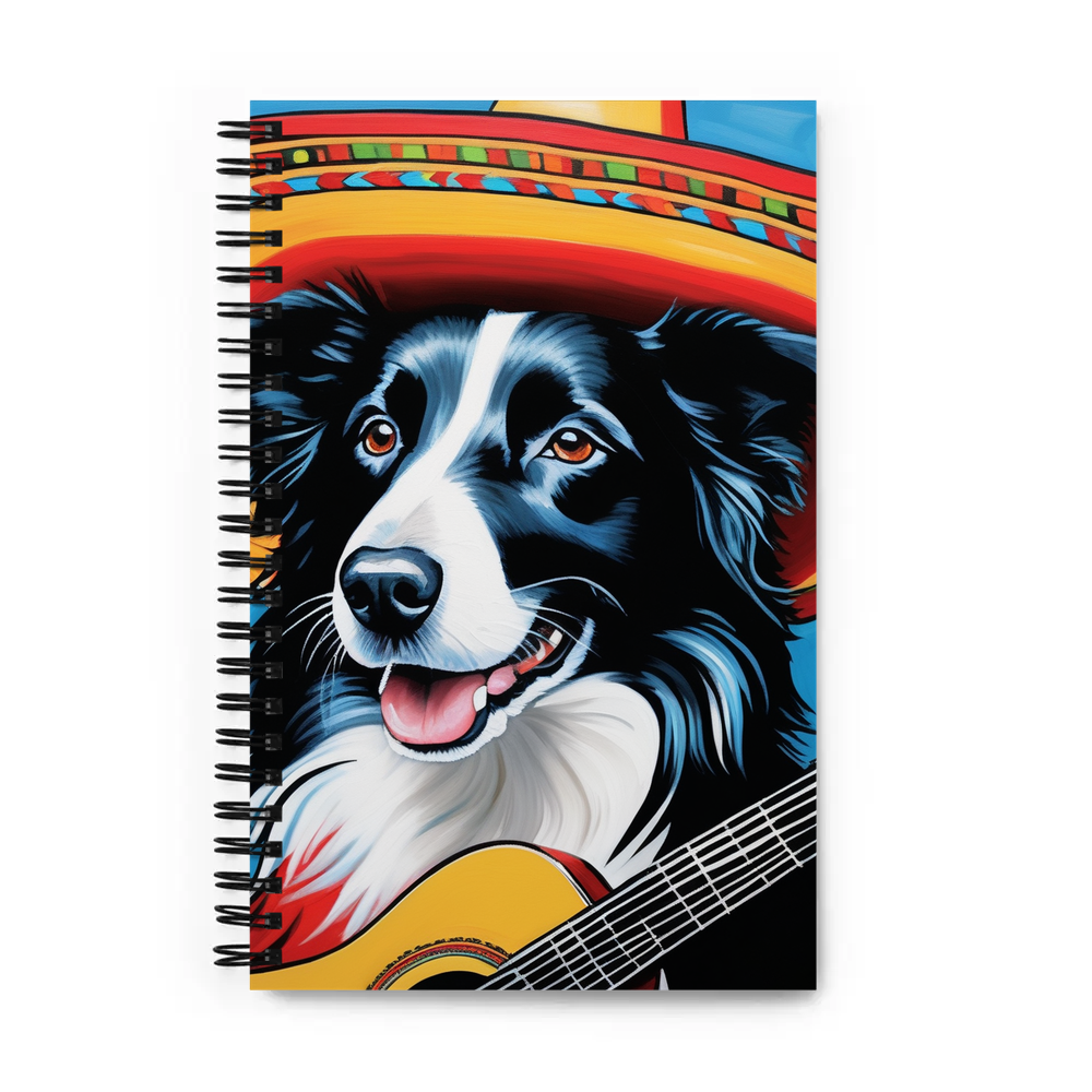 PugMug Custom Border Collie Spiral Notebook