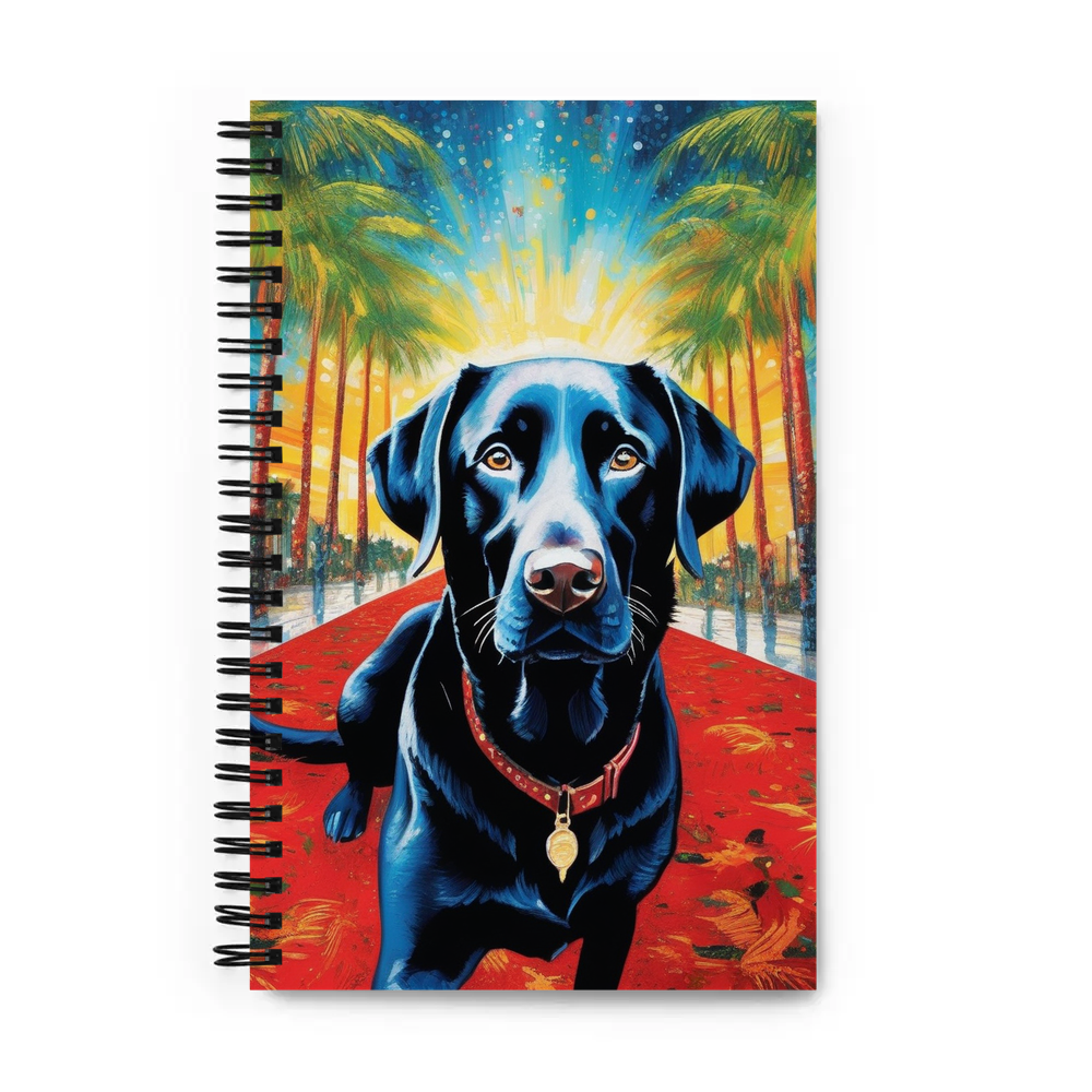 PugMug Custom Black Labrador Retriever Spiral Notebook