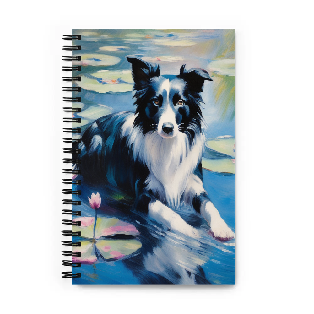 PugMug Custom Border Collie Spiral Notebook