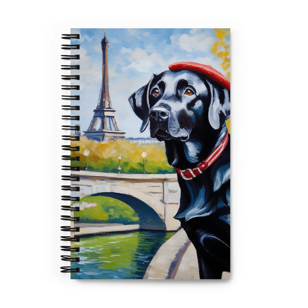 PugMug Custom Black Labrador Retriever Spiral Notebook