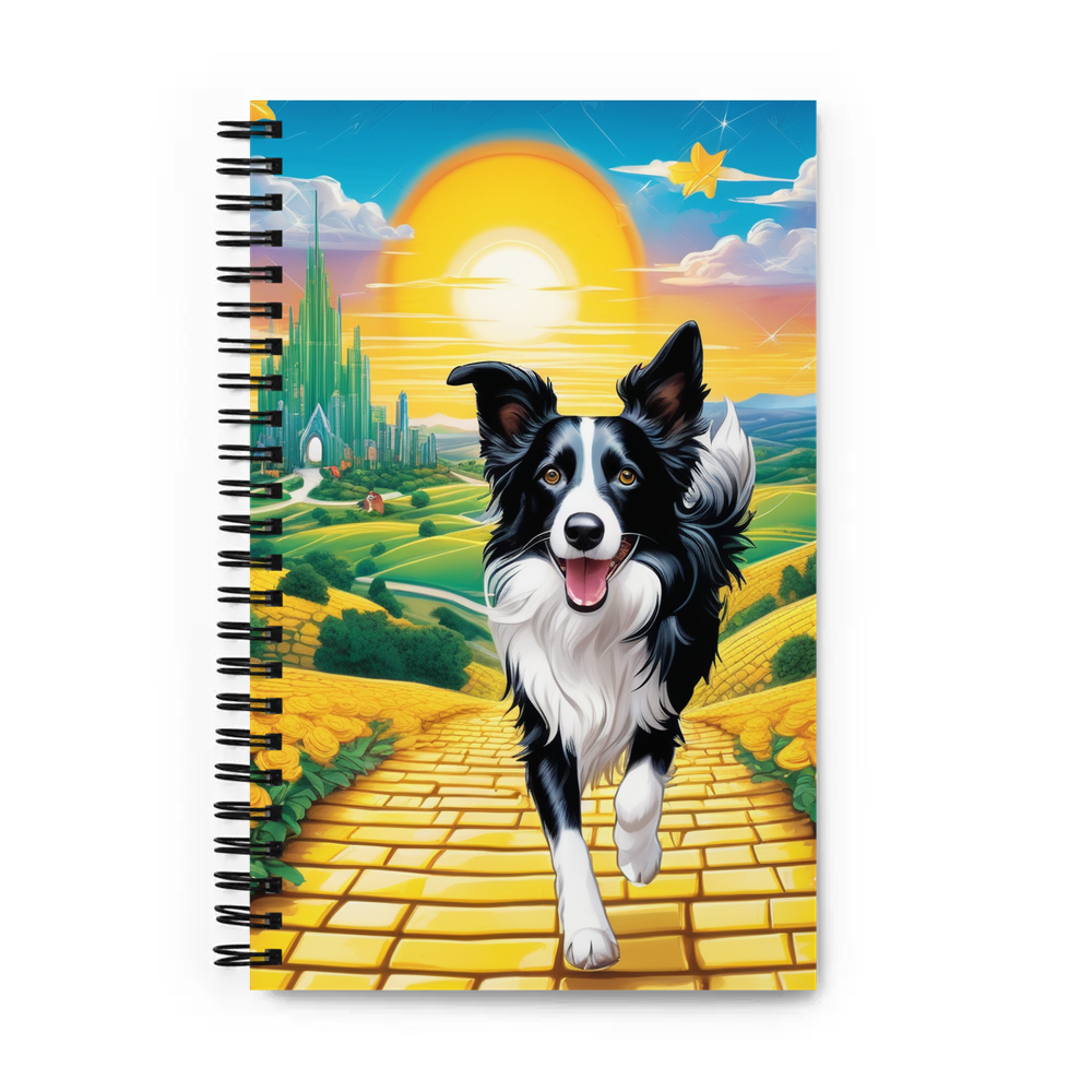 PugMug Custom Border Collie Spiral Notebook