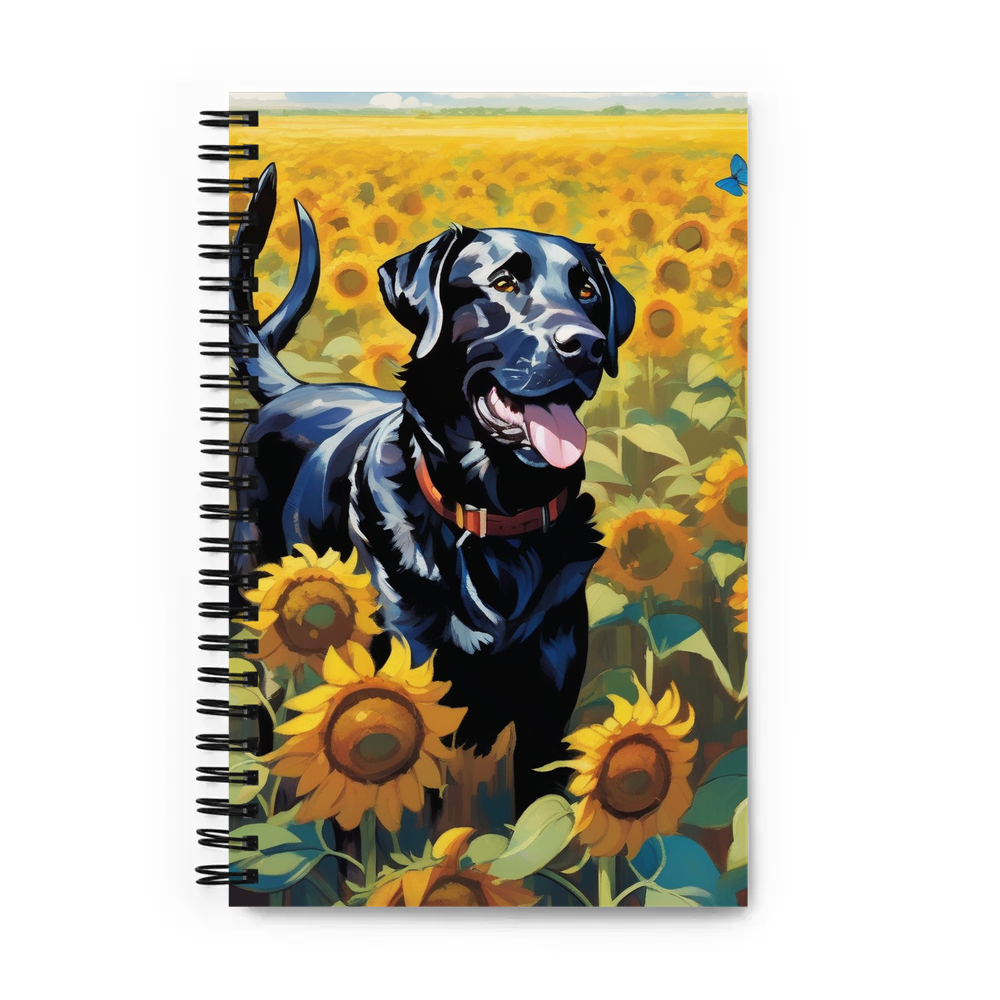 PugMug Custom Black Labrador Retriever Spiral Notebook