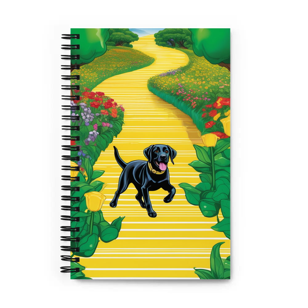 PugMug Custom Black Labrador Retriever Spiral Notebook