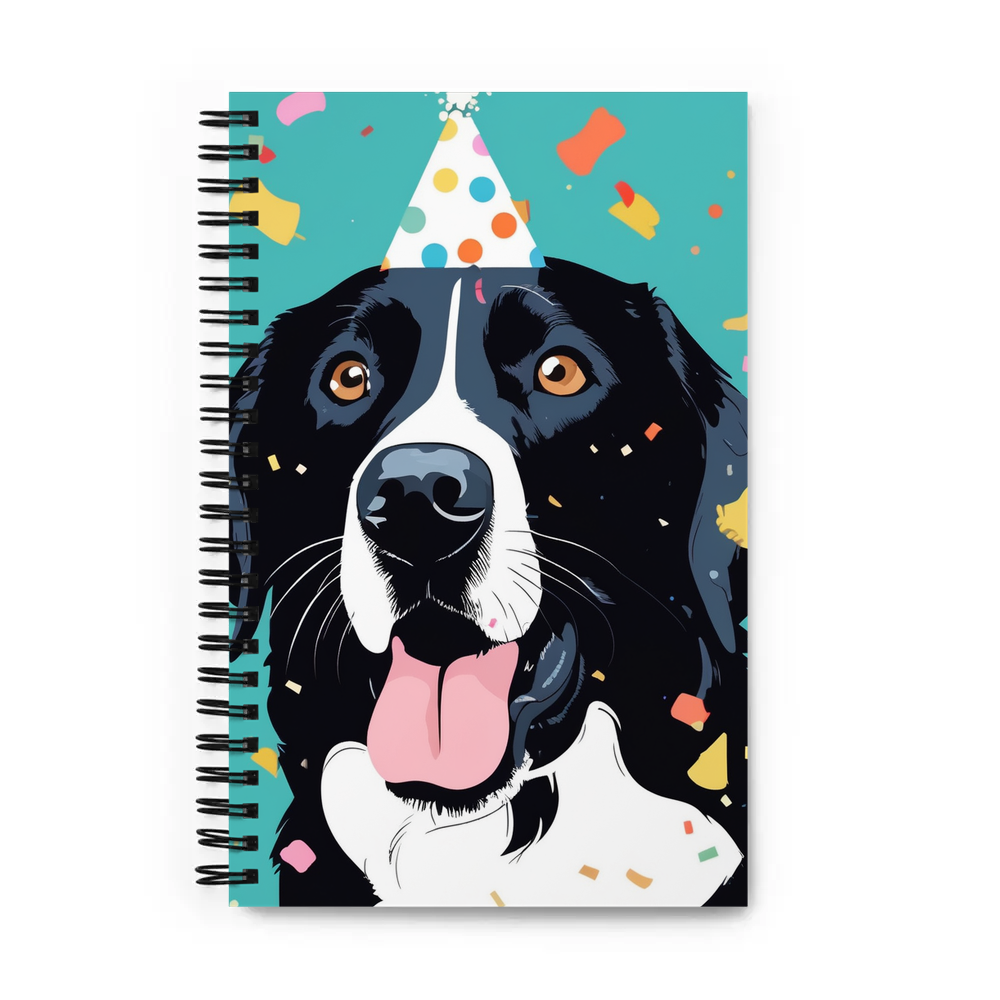 PugMug Custom Black Labrador Retriever Spiral Notebook
