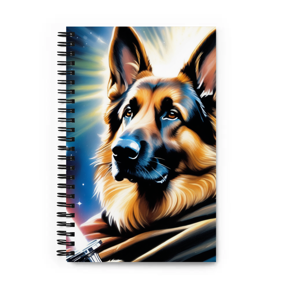 PugMug Custom German Shepherd Dog Spiral Notebook