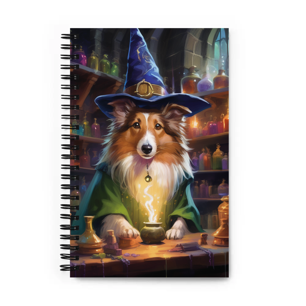 PugMug Custom Shetland Sheepdog Spiral Notebook