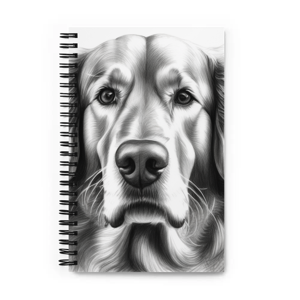PugMug Custom Golden Retriever Spiral Notebook
