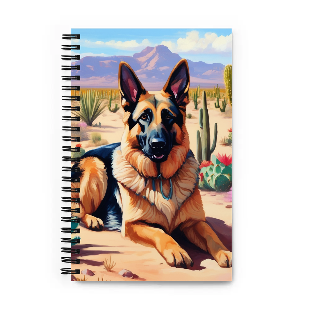 PugMug Custom German Shepherd Dog Spiral Notebook