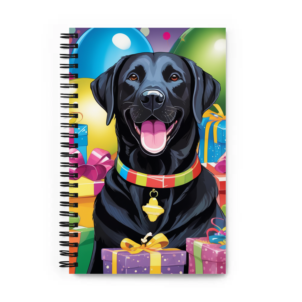 PugMug Custom Black Labrador Retriever Spiral Notebook
