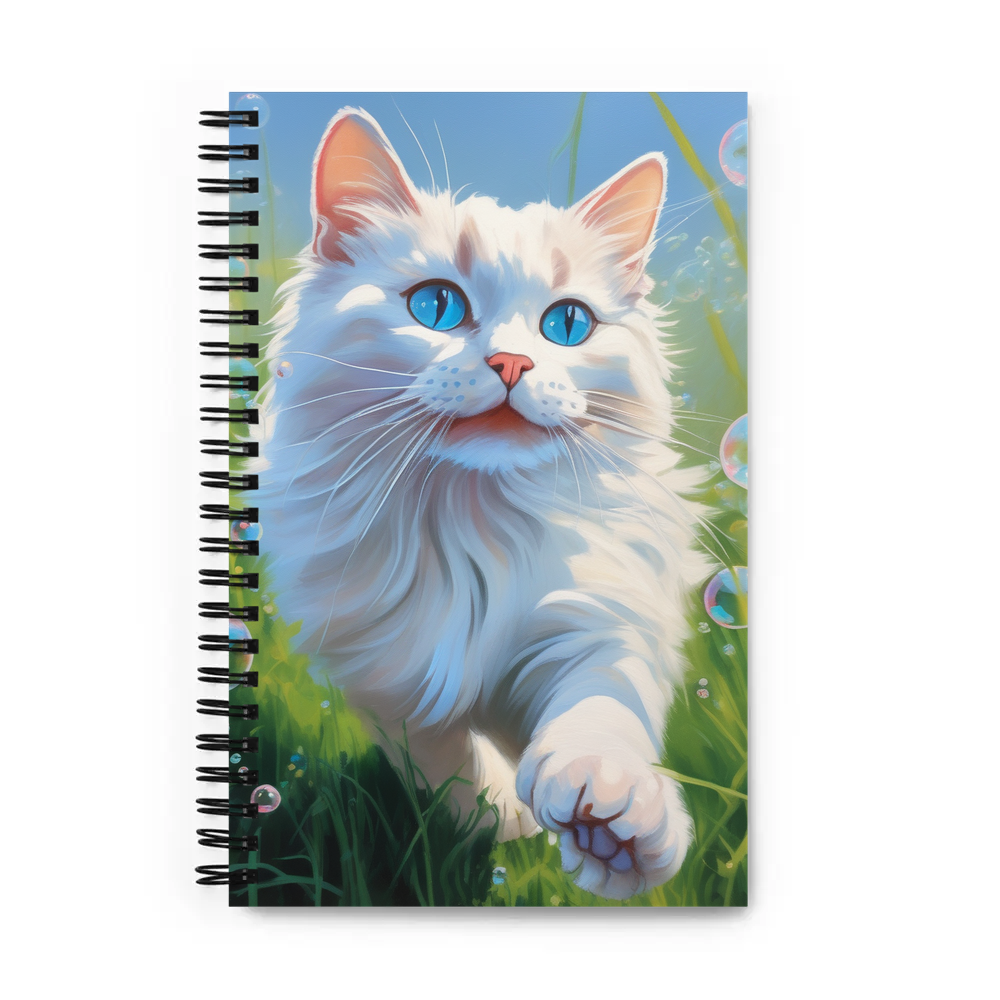 PugMug Custom White Ragdoll Cat Spiral Notebook