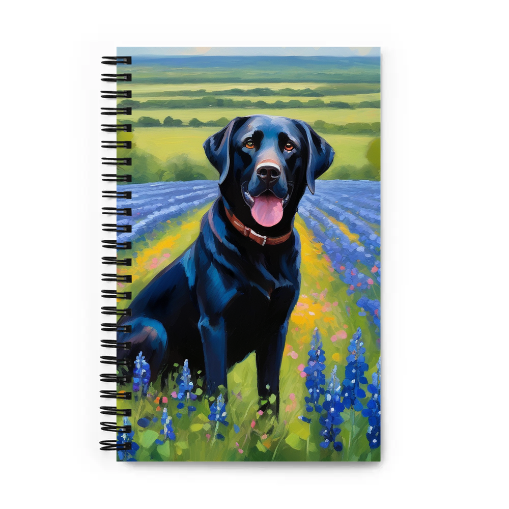 PugMug Custom Black Labrador Retriever Spiral Notebook