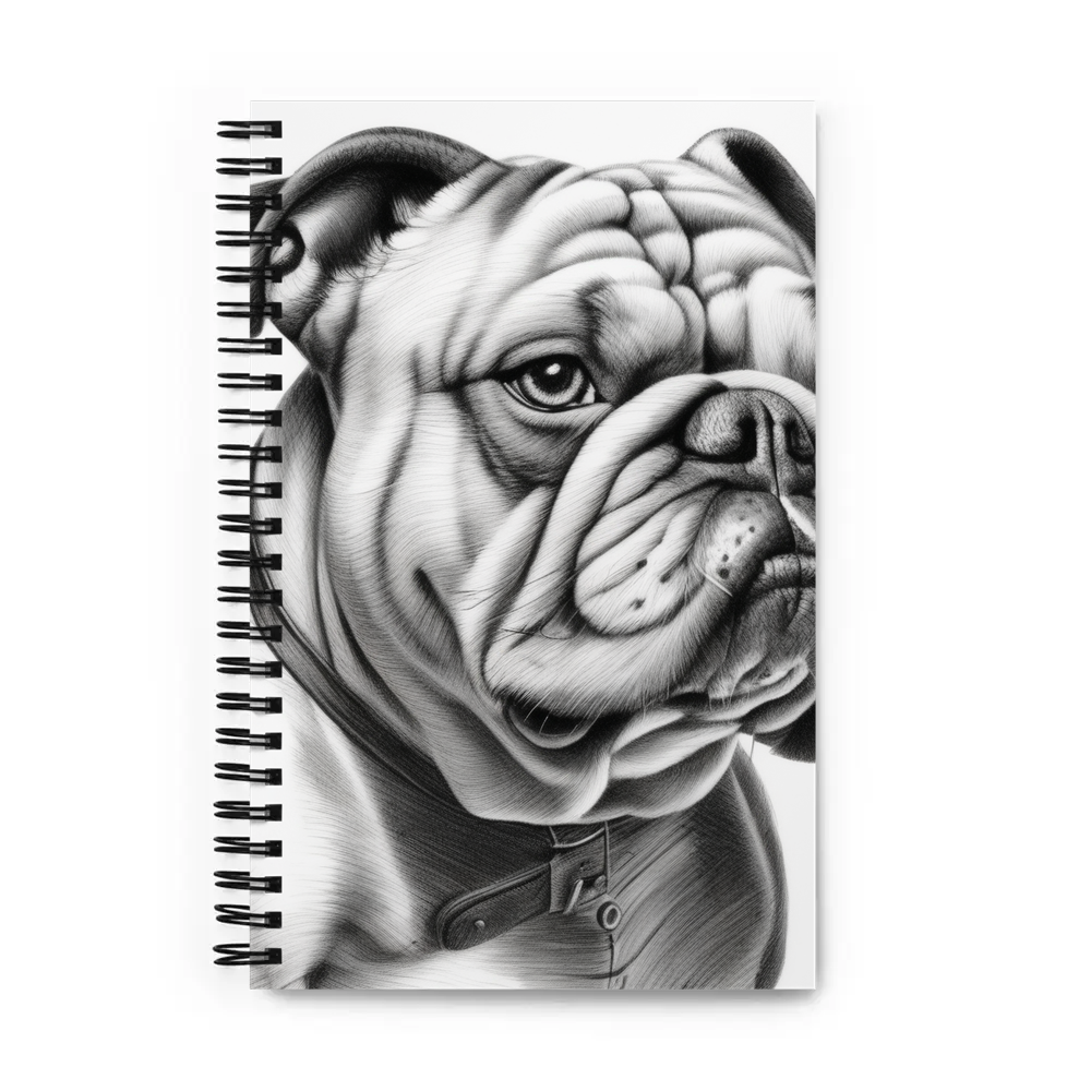 PugMug Custom Bulldog Spiral Notebook