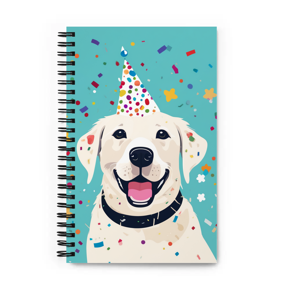 PugMug Custom White Labrador Retriever Spiral Notebook