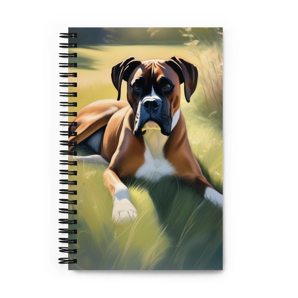 PugMug Custom Boxer Dog Spiral Notebook