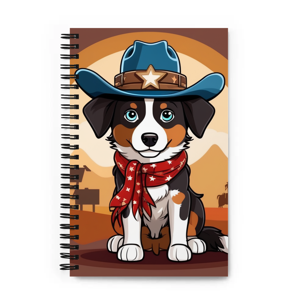 PugMug Custom Miniature American Shepherd Spiral Notebook