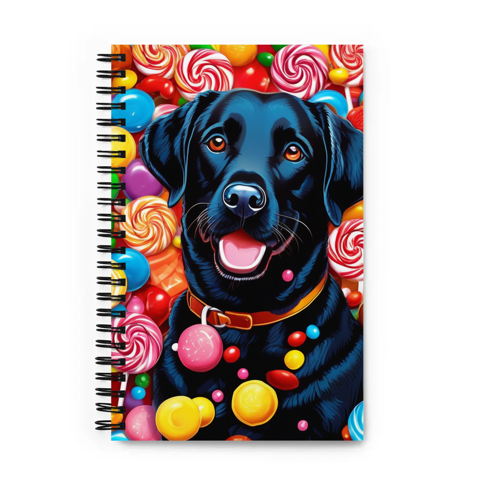 PugMug Custom Black Labrador Retriever Spiral Notebook