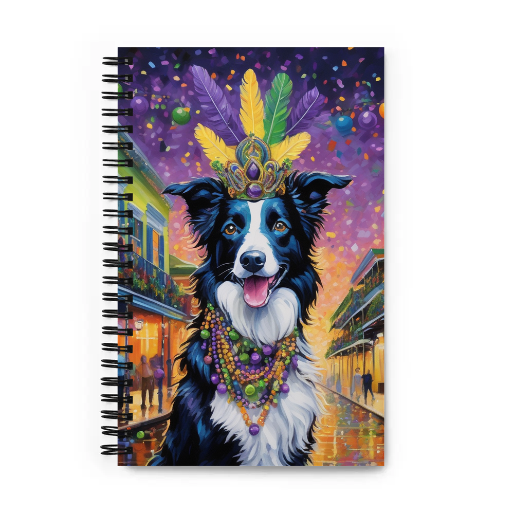 PugMug Custom Border Collie Spiral Notebook