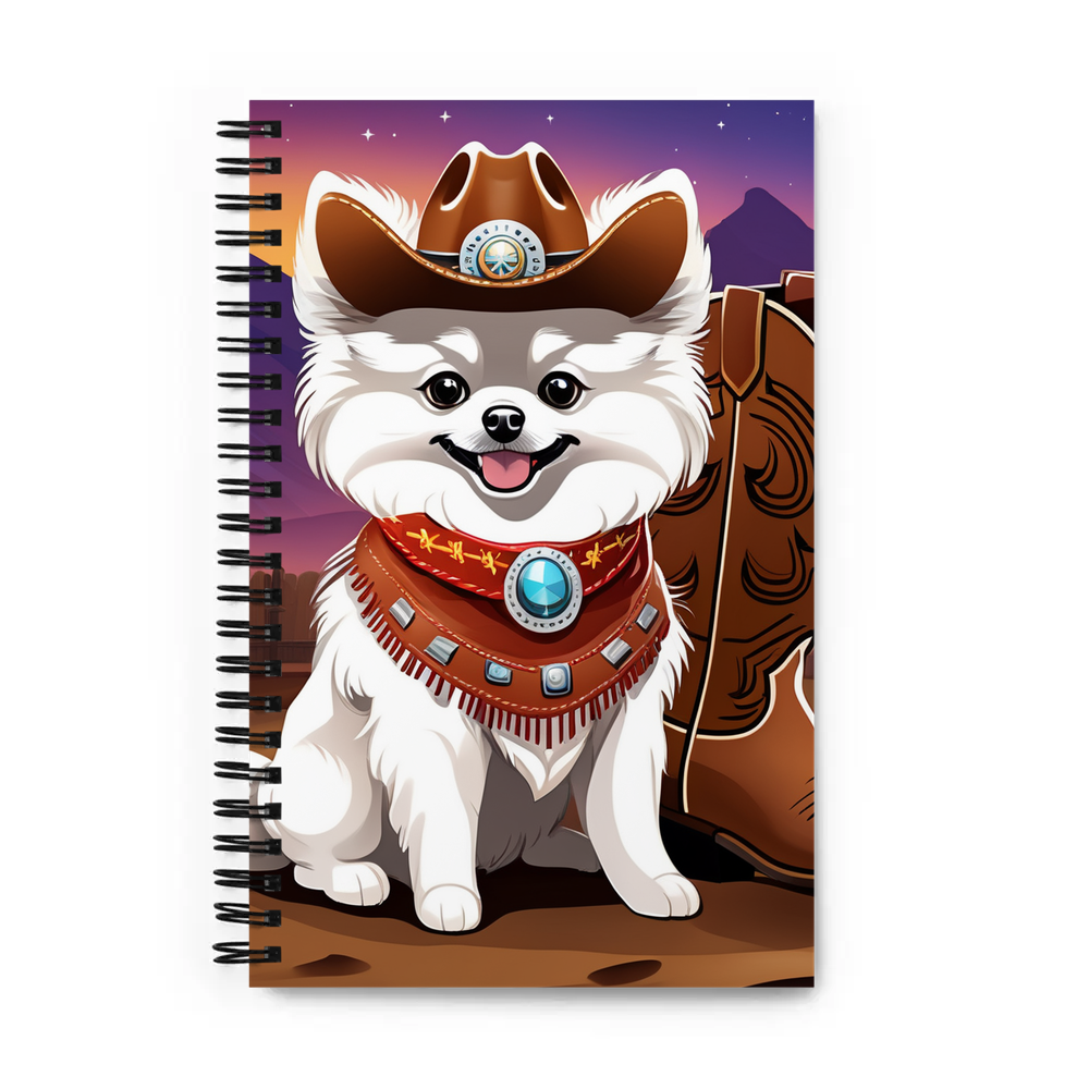 PugMug Custom White Pomeranian Spiral Notebook