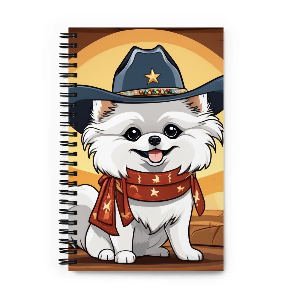 PugMug Custom White Pomeranian Spiral Notebook