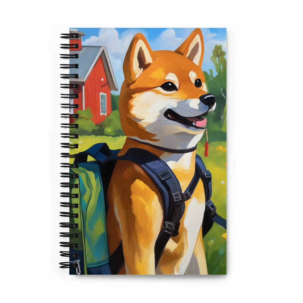 PugMug Custom Shiba Inu Spiral Notebook
