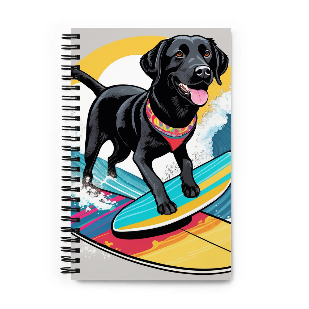PugMug Custom Black Labrador Retriever Spiral Notebook