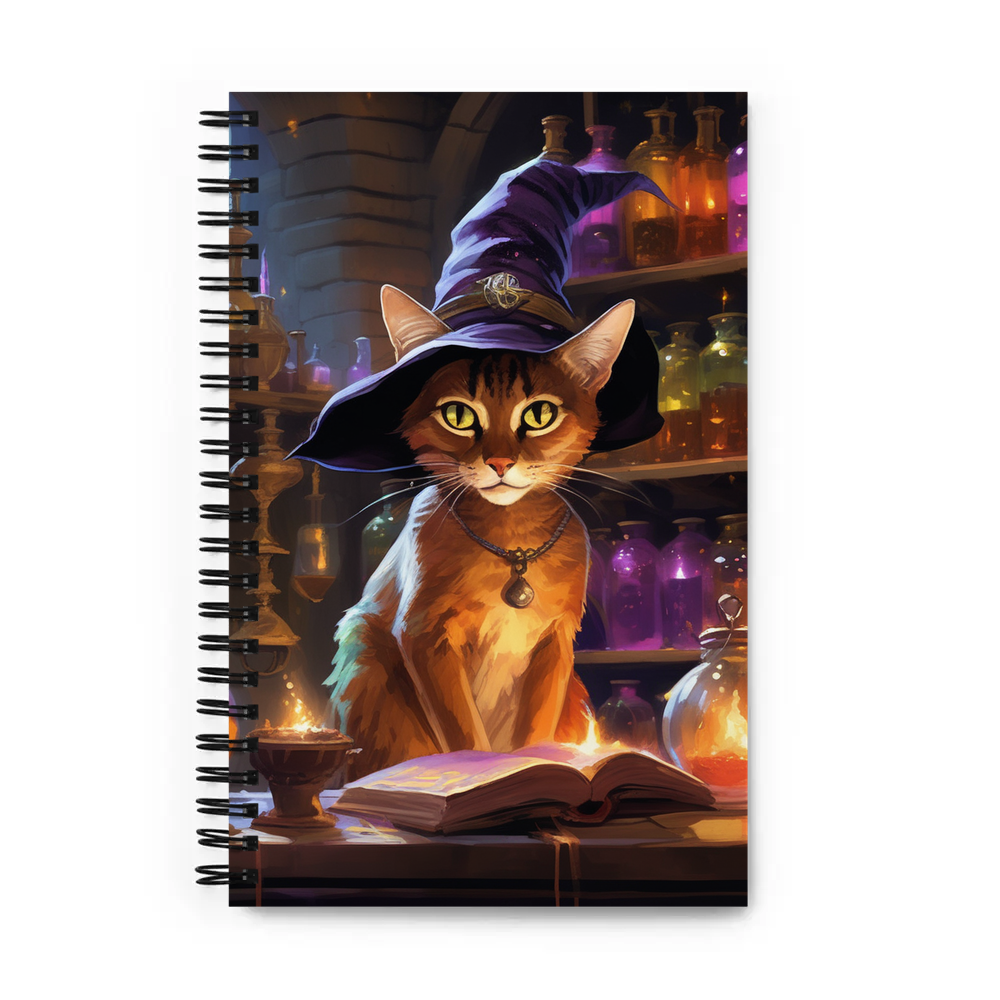 PugMug Custom Tabby Abyssinian Cat Spiral Notebook