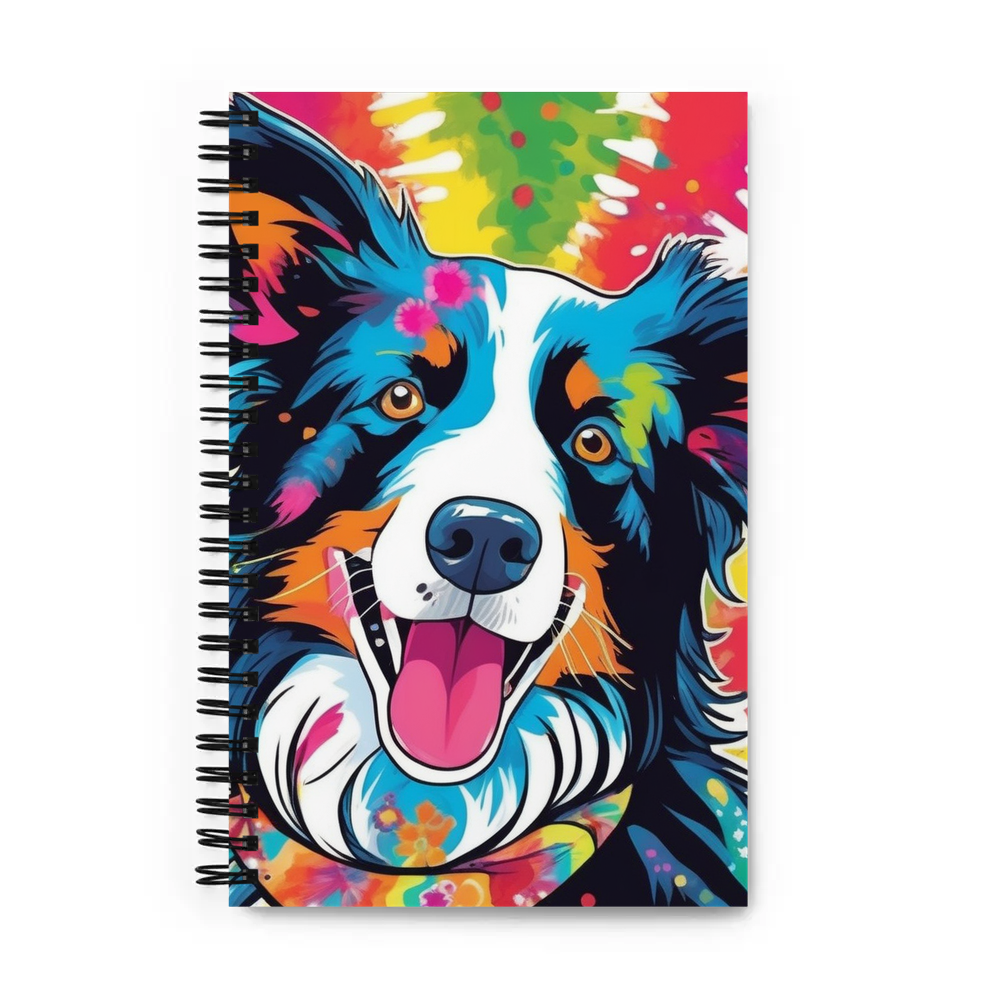 PugMug Custom Border Collie Spiral Notebook