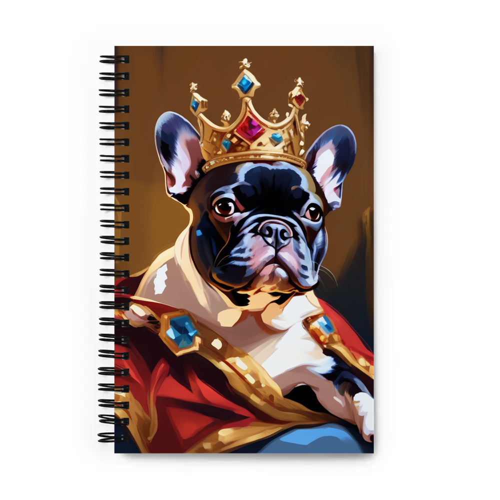 PugMug Custom Tan French Bulldog Spiral Notebook