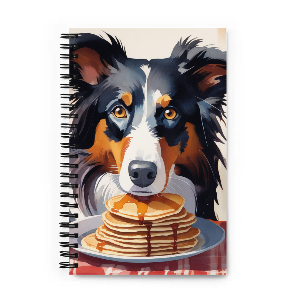 PugMug Custom Border Collie Spiral Notebook