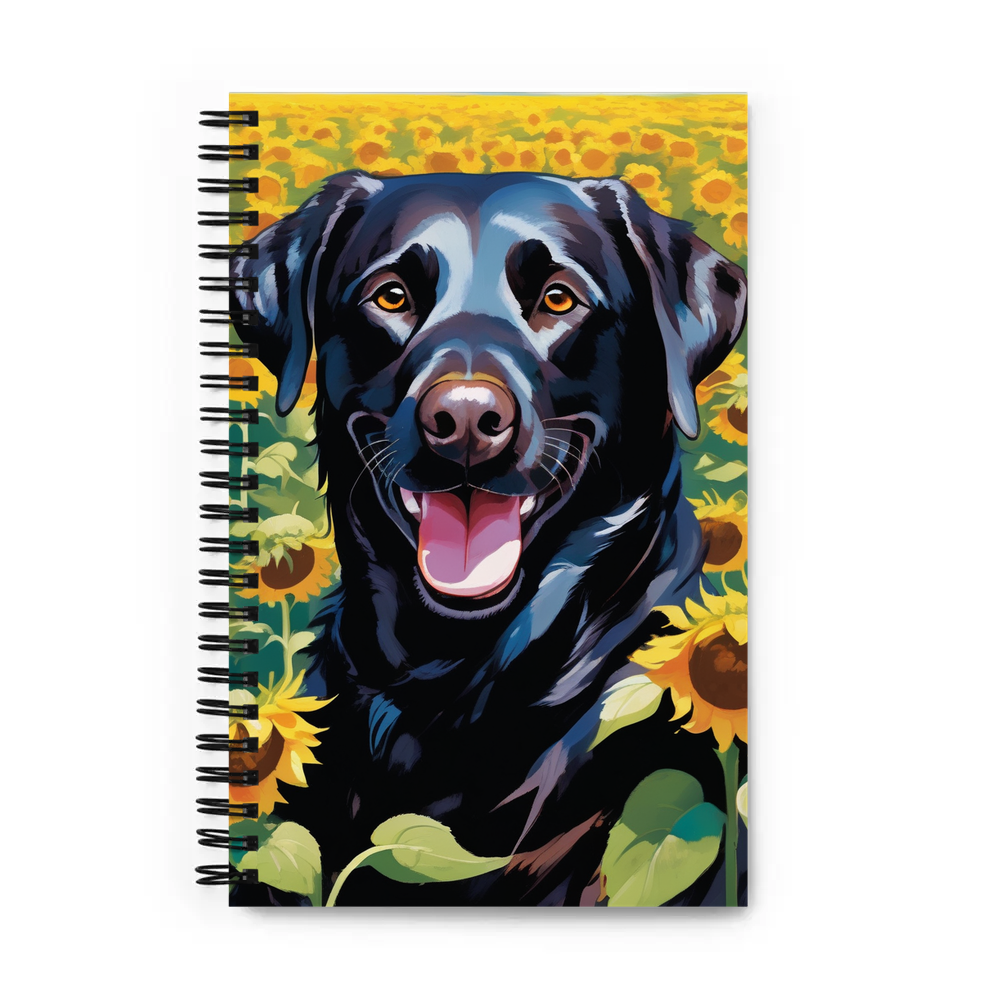 PugMug Custom Black Labrador Retriever Spiral Notebook