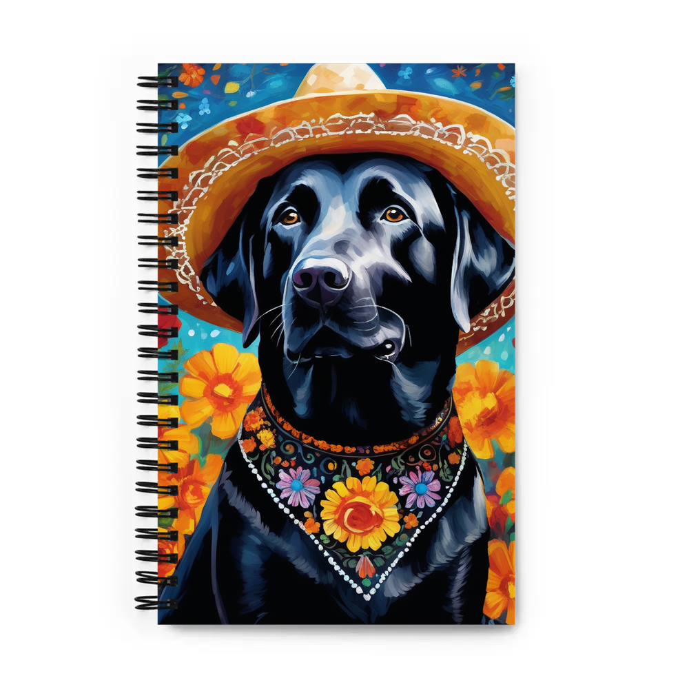 PugMug Custom Black Labrador Retriever Spiral Notebook