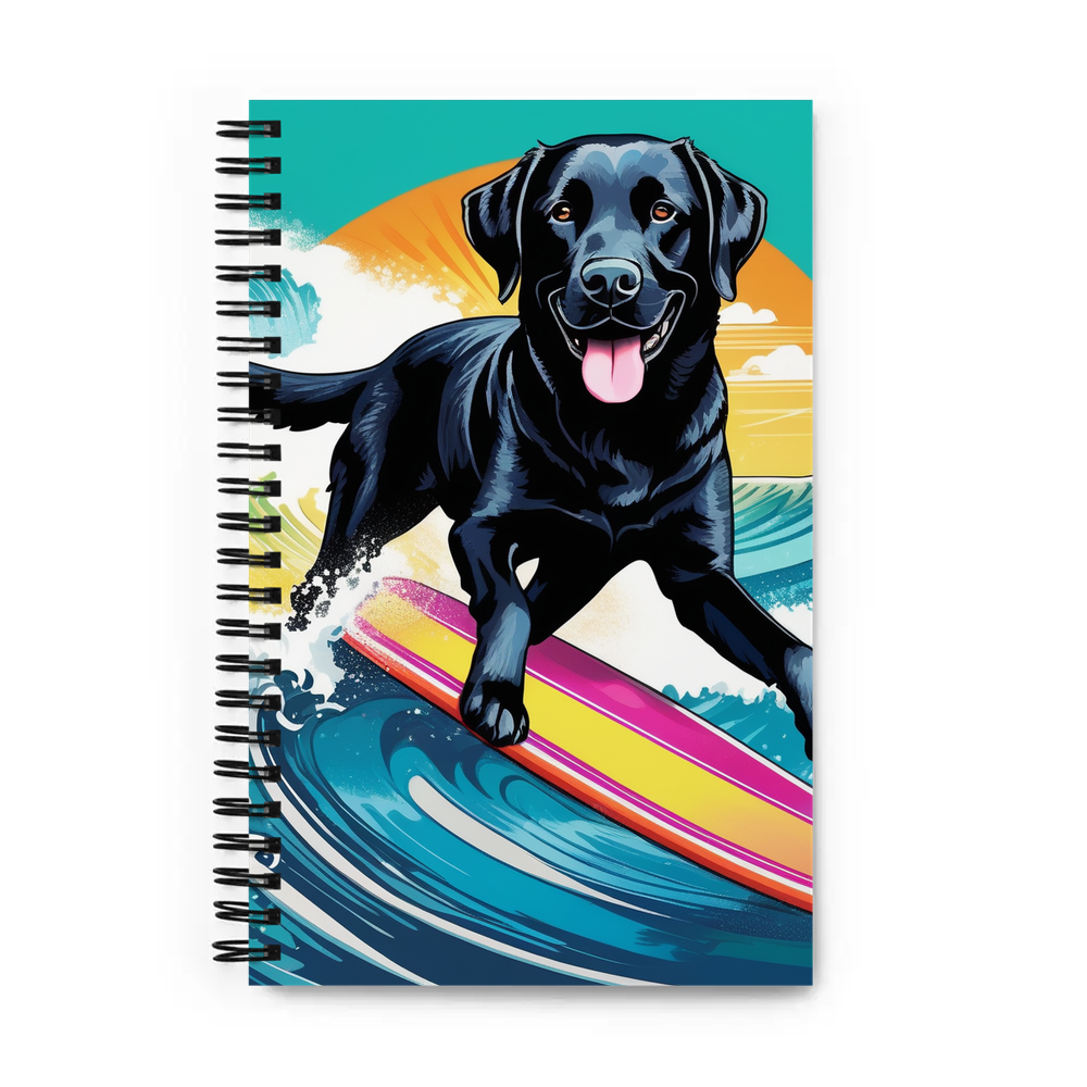 PugMug Custom Black Labrador Retriever Spiral Notebook