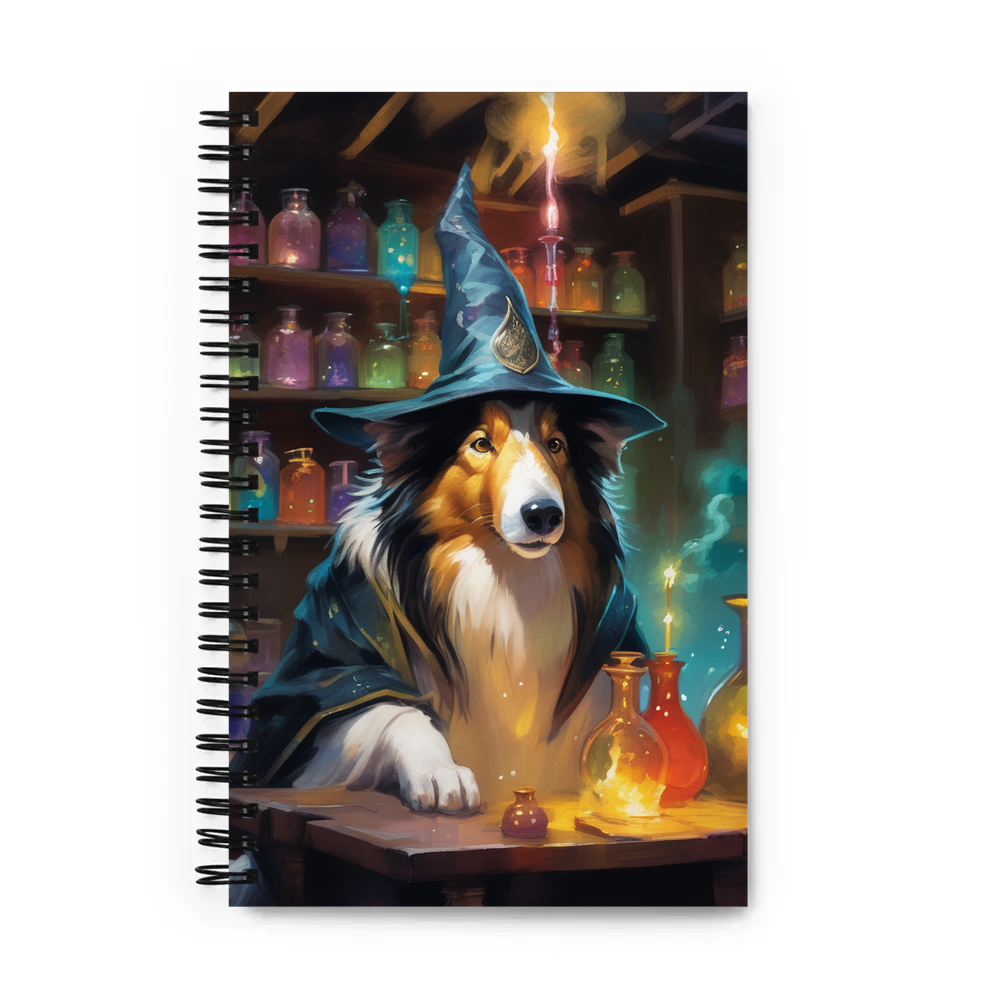 PugMug Custom Collie Spiral Notebook