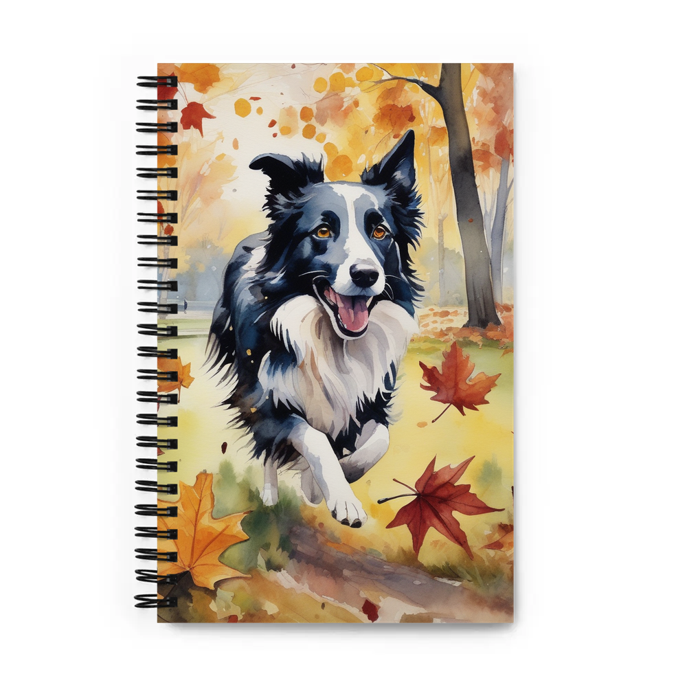 PugMug Custom Border Collie Spiral Notebook