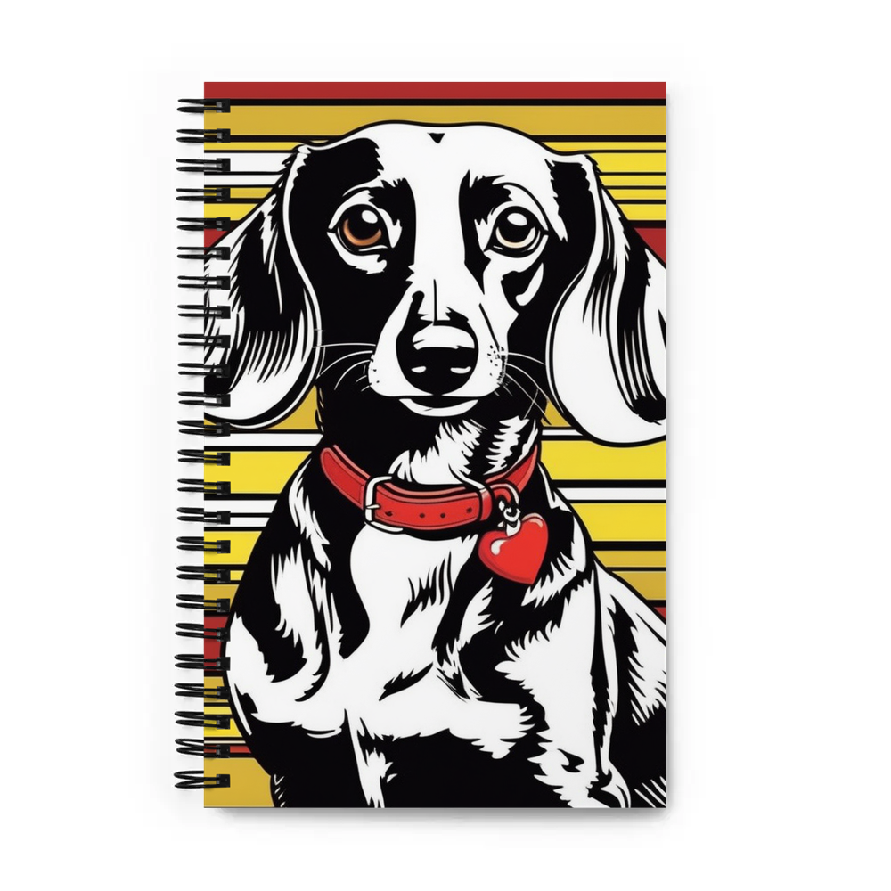 PugMug Custom Black Dachshund Spiral Notebook