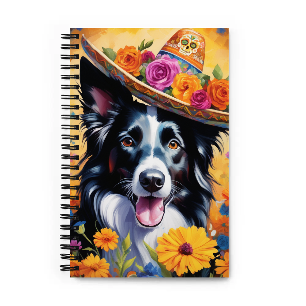 PugMug Custom Border Collie Spiral Notebook