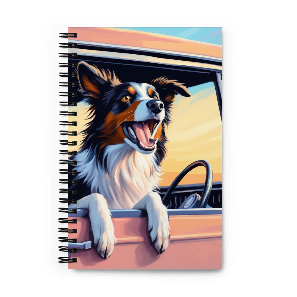 PugMug Custom Border Collie Spiral Notebook