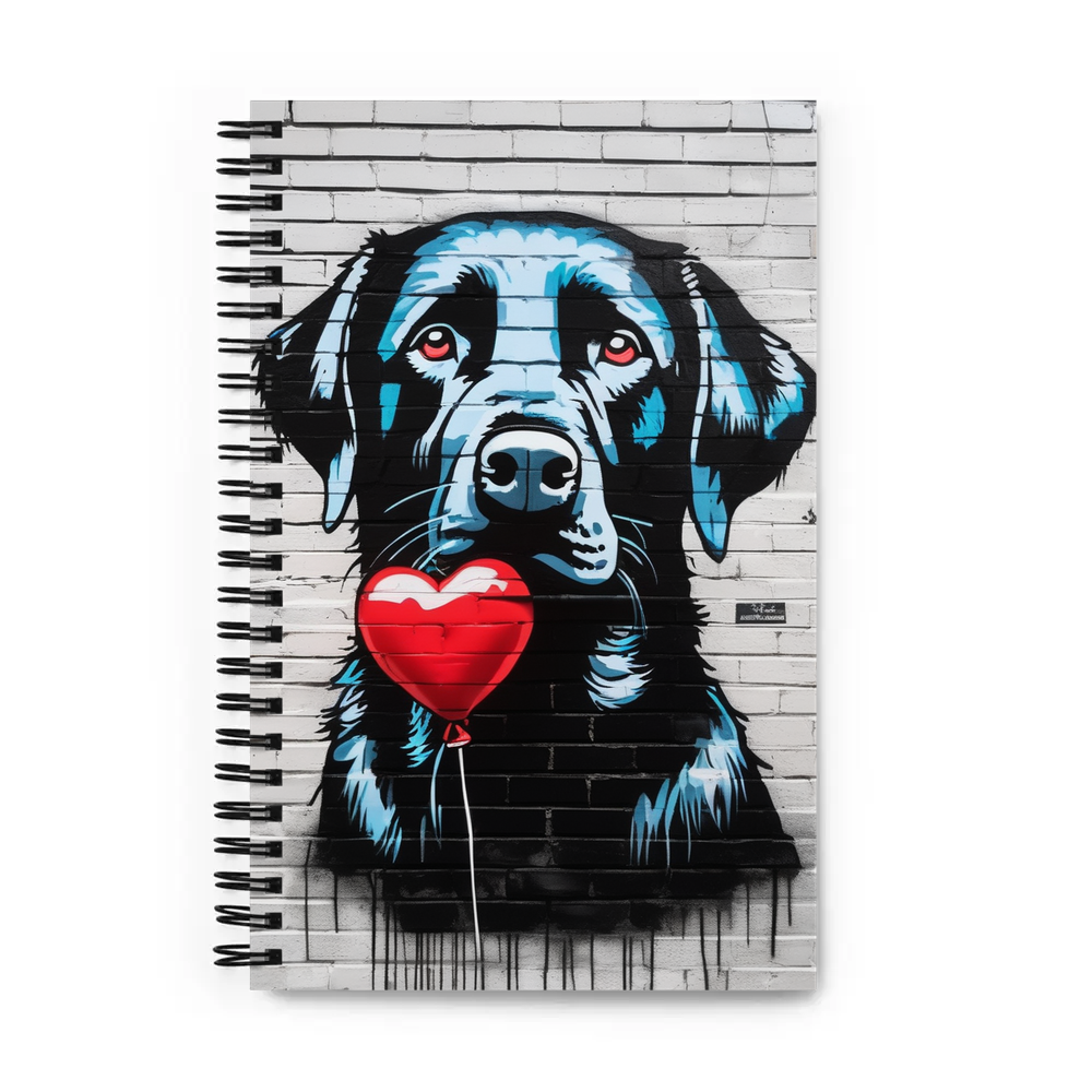 PugMug Custom Black Labrador Retriever Spiral Notebook