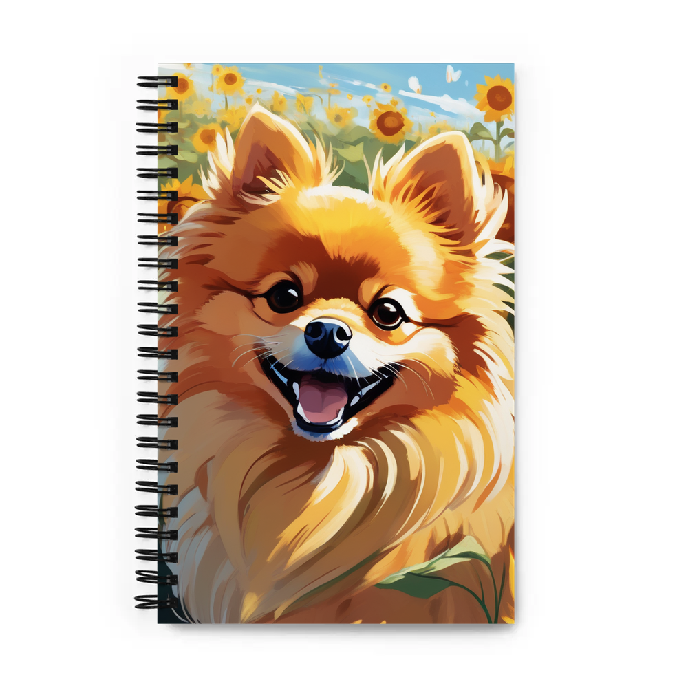 PugMug Custom Tan Pomeranian Spiral Notebook