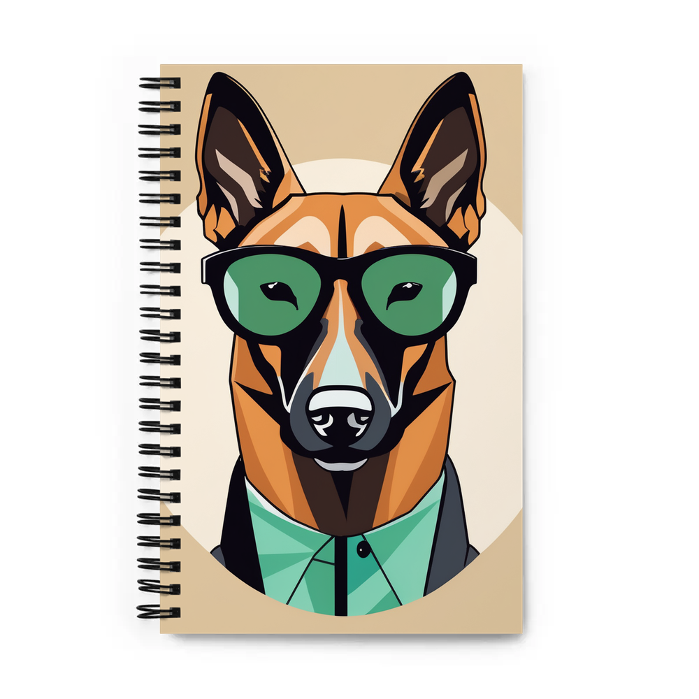 PugMug Custom Belgian Malinois Spiral Notebook