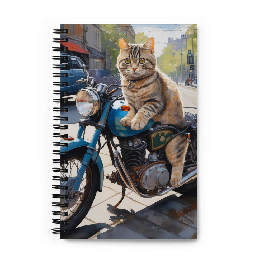 PugMug Custom Tabby Scottish Fold Cat Spiral Notebook