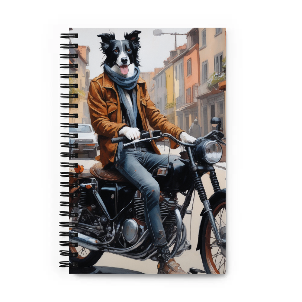 PugMug Custom Border Collie Spiral Notebook
