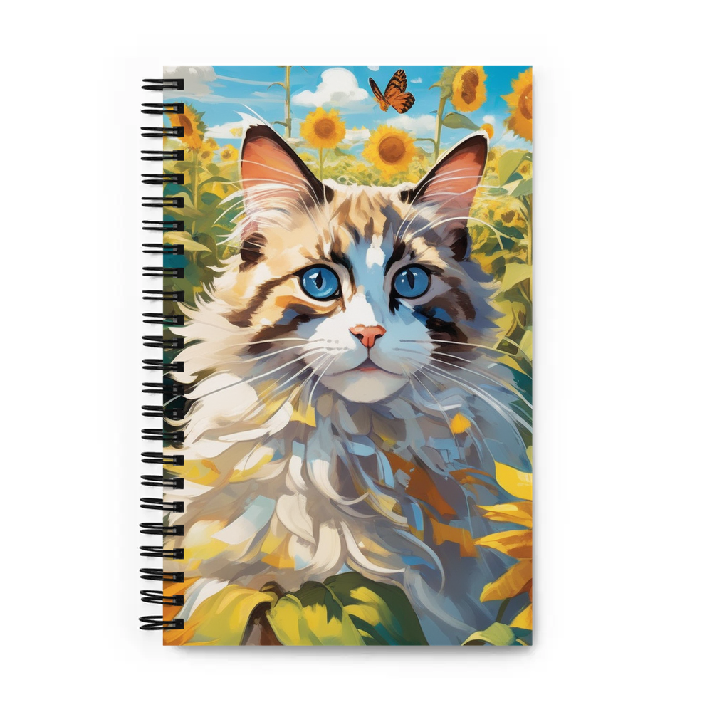 PugMug Custom Tabby Ragdoll Cat Spiral Notebook