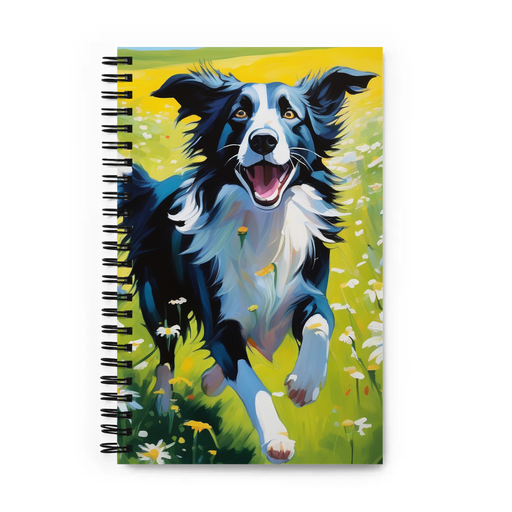 PugMug Custom Border Collie Spiral Notebook