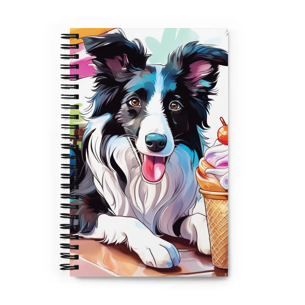 PugMug Custom Border Collie Spiral Notebook