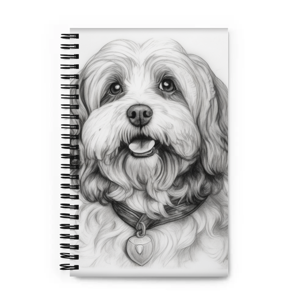 PugMug Custom White Havanese Dog Spiral Notebook